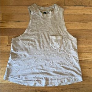 BDG mockneck tank top light orange xs